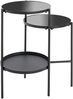 HAKU Möbel Beistelltisch, Metall, schwarz, B 56 x T 39 x H 71 cm Bild 4