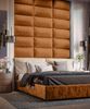 Muralo Samt Wandkissen Stoff Polsterpaneel Schlafzimmer Wohnzimmer Bett Wandpolster Bettkopfteil Lendekissen Modern Luxus Gepolstert Polster Paneel (Honiggelb, 90x30 cm) Bild 2