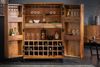 riess-ambiente Barschrank SCORPION 141cm braun / schwarz (Einzelartikel, 1-St) Wohnzimmer · Massivholz · Metall · 3D Schnitzereien Bild 5