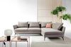 Ecksofa DEMISBAL mit Schlaffunktion, Bettkasten, Hellgrau, linksseitig Bild 2