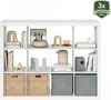 Furinno Cubicle Bücherregal, 12-Würfel Bücherregal, Cube-Organizer mit dreifach dickem Rahmen, Bookcase, 15.4 x 57.4 x 43.4, für Homeoffice, Wohnzimmer, Reinweiß Bild 5