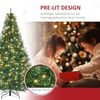 HOMCOM Künstlicher Weihnachtsbaum 210 cm Christbaum mit 2154 Spitzen, 700 LED-Leuchte, Tanne, für Indoor, Weihnachten Deko, Grün Bild 4