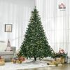 HOMCOM Künstlicher Weihnachtsbaum 210 cm Christbaum mit 2154 Spitzen, 700 LED-Leuchte, Tanne, für Indoor, Weihnachten Deko, Grün Bild 2