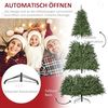 HOMCOM Künstlicher Weihnachtsbaum 210 cm Christbaum mit 2154 Spitzen, 700 LED-Leuchte, Tanne, für Indoor, Weihnachten Deko, Grün Bild 5