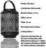 LED-Solar-Dekoration "Mandala", Laterne, schwarz Bild 4