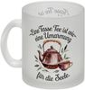 speecheese Tasse Teekanne mit Tasse - Umarmung für die Seele Glas Tasse Bild 2