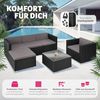 tectake Loungeset Rattan Lounge, (Set, 6-tlg), für 4 bis 5 Personen Bild 5