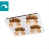 Eglo 97524 LED Deckenleuchte TORANO chrom, gold weiß L:40cm B:40cm H:8cm Bild 4