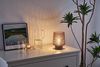 Pauleen LED Tischleuchte Sparkling Glamour mobile Grau Glas/Metall, Leuchtmittel wechselbar, Warmweiß, E27, Timer Batterie Bild 3
