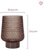 Pauleen LED Tischleuchte Sparkling Glamour mobile Grau Glas/Metall, Leuchtmittel wechselbar, Warmweiß, E27, Timer Batterie Bild 4