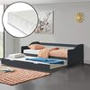 Sofabett Pederholm 90x200 cm mit 2 Kaltschaummatratzen Dunkelgrau en. casa Bild 2