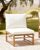 Garten-Eckmodul 1 Sitzfläche CERRETO Bambusholz Cremeweiß Bild 2