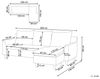 Ecksofa ELVENES Stoff Helles Beige Linksseitig Bild 3