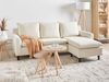 Ecksofa ELVENES Stoff Helles Beige Linksseitig Bild 2