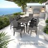 tectake Rattanstuhl Rattan Stuhl (Set, 1 St), Hochwertiges Geflecht aus UV-beständigem Polyrattan Bild 2