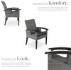 tectake Rattanstuhl Rattan Stuhl (Set, 1 St), Hochwertiges Geflecht aus UV-beständigem Polyrattan Bild 5