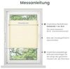 Plisseerollo ohne Bohren Klemmfix 80x130 cm(BxH) Creme Jalousie Sonnenschutz Easyfix Faltrollo Lichtdurchlässig Rollo für Fenster & Tür Bild 5