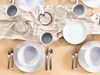 Speiseteller 8er Set SESAME Steinzeug Hellgrau Bild 2