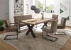 Armlehnstuhl >Linda< (2er-Set) in taupe/anthrazit - 51,5x92x70 (BxHxT) Bild 2