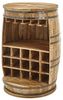 Bar Fass FIASKO Bartheke Mango massiv mit Weinregal Ø 58 cm Bild 4