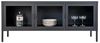 Vitrine >Brisbane< in Schwarz mit Glas aus Stahl, Glas - 140x85x40cm (BxHxT) Bild 3
