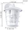 Eglo 93095 Aussenleuchte ALORIA weiß, E27 max. 1X40W Bild 5