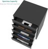 YITAHOME Rollcontainer, Mobiler Aktenschrank mit Riemenscheibe, Schließfächer Haushalte für A4 Papier, Dokumente, Schreibwaren, Drucker, Schwarz Bild 5