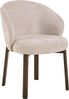 AC Design Furniture Signe Esszimmerstuhl mit Armlehne, Juto Stoff beige, Gestell NC lackiert Eiche mit 3 Feld nähte und taschenfedern, Colli 2 Stück Bild 1