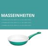 Genius Bratpfanne Cerafit Fusion Induktion Keramik Pfannen, Edelstahl (Set, 3 Bratpfannen Ø 28 cm 24cm 20 cm), Antihaft Beschichtung kratzfest Lotus Effekt Bild 5