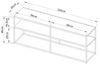 Fernsehtisch Solund 120x30x46cm Schwarz [en. casa] Bild 4