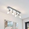 Lindby Deckenstrahler Zela, Metall, Chrom IP44, 4 x 8 W LED Bild 3