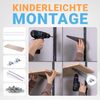 BOOMET Wandregal Metall Regal mit Fichtenböden · Regalsystem in 50 Größen ·, 80 15-tlg, Bausatz · Wandschienen Regalsystem · Regalträger Schienensystem Bild 4
