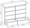 meble masztalerz Kommode Mit 8 Schubladen - 120 cm breit – modern, praktisch & geräumig Bild 2