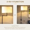 HOMCOM Stehlampe Stehleuchte mit Ablage USB-Anschluss, Weiß 40 x 40 x 168 cm Bild 5