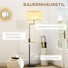 HOMCOM Stehlampe Stehleuchte mit Ablage USB-Anschluss, Weiß 40 x 40 x 168 cm Bild 3