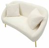 Dmora 2-Sitzer Sofa Javari 137 x 69 x 79 cm Weiß, inkl. Kissen Bild 5