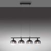 JUST LIGHT 15421-18 Pendelleuchte ZEA 4-flammig schwarz rauchglas Bild 4