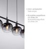 JUST LIGHT 15421-18 Pendelleuchte ZEA 4-flammig schwarz rauchglas Bild 3