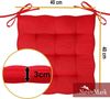 NatureMark Sitzkissen Sitzkissen 40 X 40 CM, Universal Sitzpolster Kissen, schadstoffgeprüft, Rot Bild 2