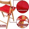 NatureMark Sitzkissen Sitzkissen 40 X 40 CM, Universal Sitzpolster Kissen, schadstoffgeprüft, Rot Bild 5