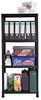 ONDIS24 Steckregal Regal, Lagerregal, 60 x 30 x 138 (H) cm, 12 Zoll, 4-tlg, Kunststoff, anthrazit, bis maximal 125 kg belastbar Bild 2