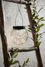 LED Solar Hängeleuchte ,Glory', Bruchglas-Optik, Lichtsensor, warmweiß, Ø 12cm Bild 4