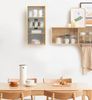 Zedelmaier Medizinschrank aus Bambus, Abschließbarer Arzneischrank, Hausapotheke, Erste Hilfe Schrank,Glastür mit Schloss (4 Fächer) Bild 2