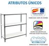 Simonrack Schwerlastregal, Lagerregal, 90 x 100 x 30 cm, Metallregal, Kellerregal, Biegestelle 180 kg, 3 Fachböden, Anthrazit/Weiss - Simonclick Bild 4