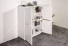 Dmora - Kommode Zaccaria, 4-türiges Küchen-Sideboard, Wohnzimmer-Buffet, 100% Made in Italy, 100 x 41 x 126 cm, glänzendes Weiß, Bild 4