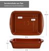 MamboCat Servierschale 2er Set Tonschale rechteckig 20x14,5cm - 99523, Steingut Bild 5