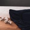 Blumtal® Baumwolle Spannbettlaken 135x190 cm Basics Jersey im 2er Set - Bettlaken 135x190 cm - Oeko-TEX zertifiziertes Spannbetttuch 135x190 cm - Matratzenbezug 135x190 - Dark Ocean Blue - Blau Bild 3