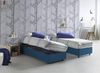 Talamo Italia - Camilla Doppelbett, Bettkasten mit Stoffbezug, 100 % Made in Italy, seitliche Öffnung, geeignet für Matratze 120x190 cm, Blau Bild 4