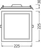LEDVANCE DOWNLIGHT SLIM SQUARE 210 18 W 6500 K WT Bild 3