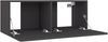vidaXL TV Schrank mit 2 Klapptüren TV Möbel Hängeboard Lowboard Fernsehschrank Fernsehtisch Sideboard HiFi Grau 80 x 30 x 30 cm Spanplatte Bild 5